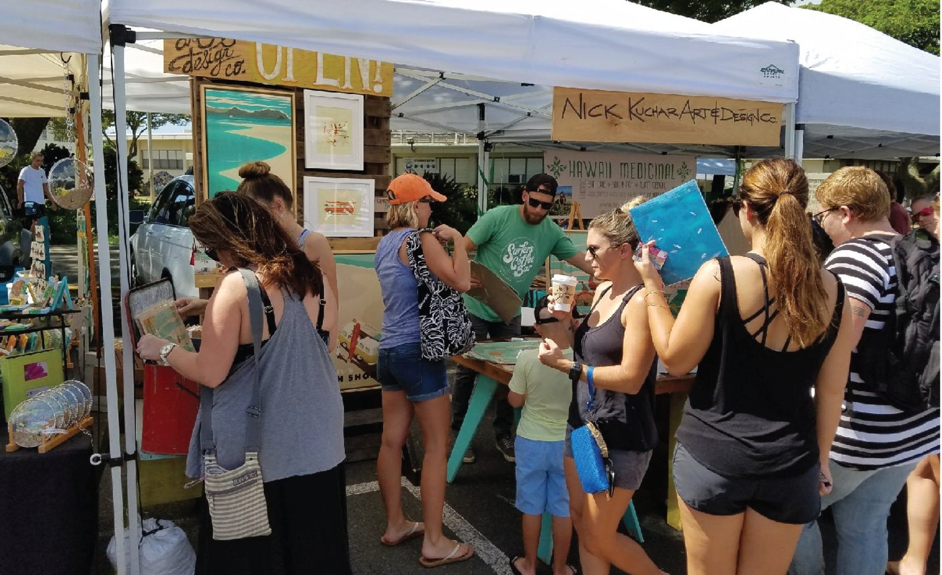 nick-kuchar-booth-at-kailua-artisan-fair
