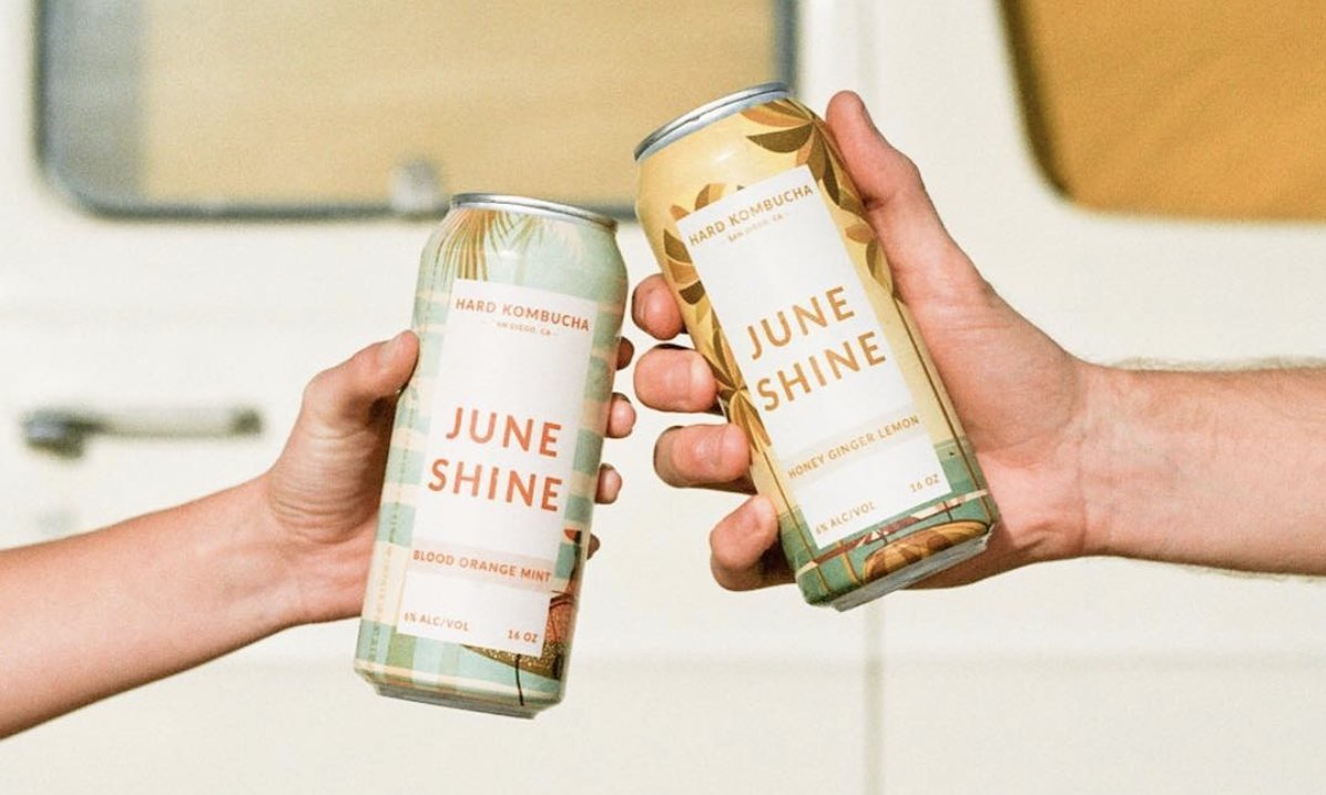 Nick Kuchar Vintage Surf June Shine Can Design