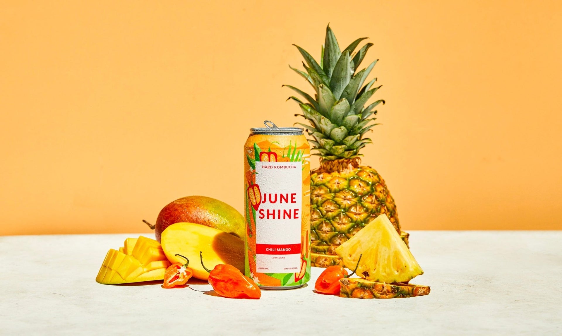 JuneShine Custom Can Art (Chili Mango & Grapefruit Paloma)