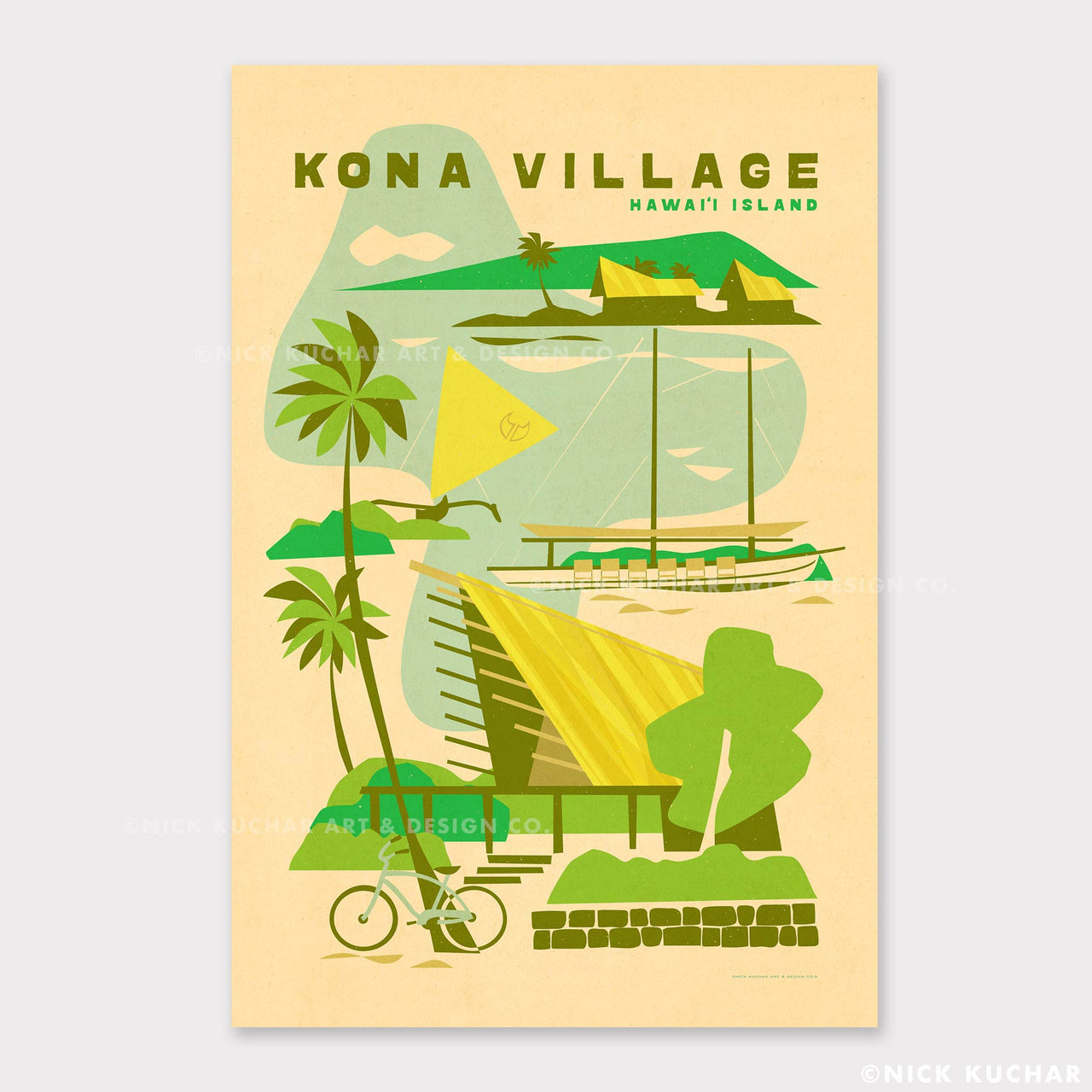 Wall Art Kona Village Resort Travel Print