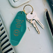 Aloha from Hale‘iwa Hawaii vintage keychain teal by Nick Kuchar
