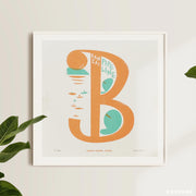 Nick Kuchar Surf Artist ABC Surf Alphabet Series Screen Print