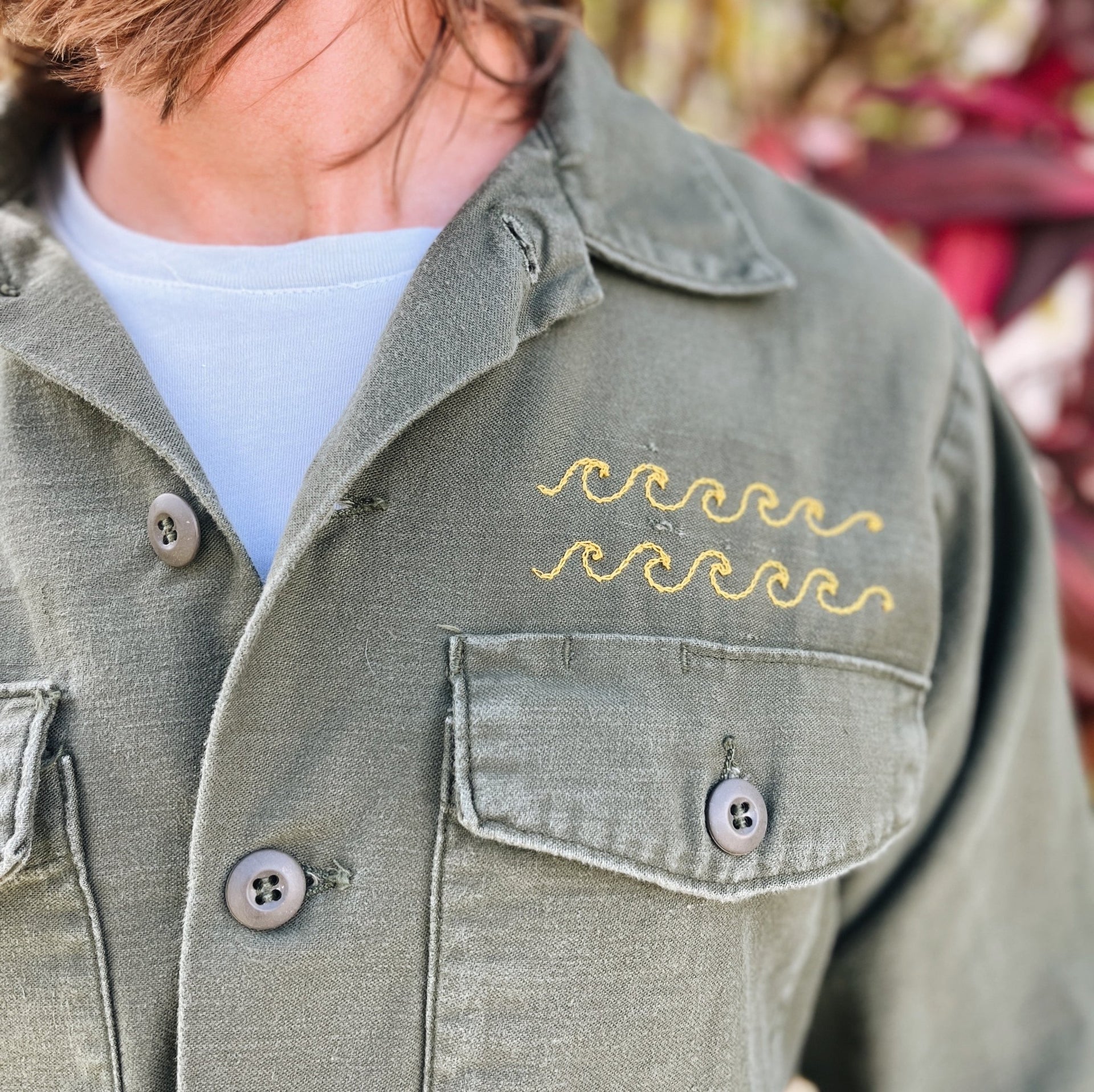 Big Wave Surf Hawaii Vintage Chain Stitch Jacket collaboration Nick Kuchar The Honolulu Social Club