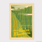 Dreaming of the Koolau Mountains Oahu Retro Hawaii Travel Print