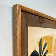 Fine art giclee print barnwood handmade frame diamond head Oahu by Nick Kuchar