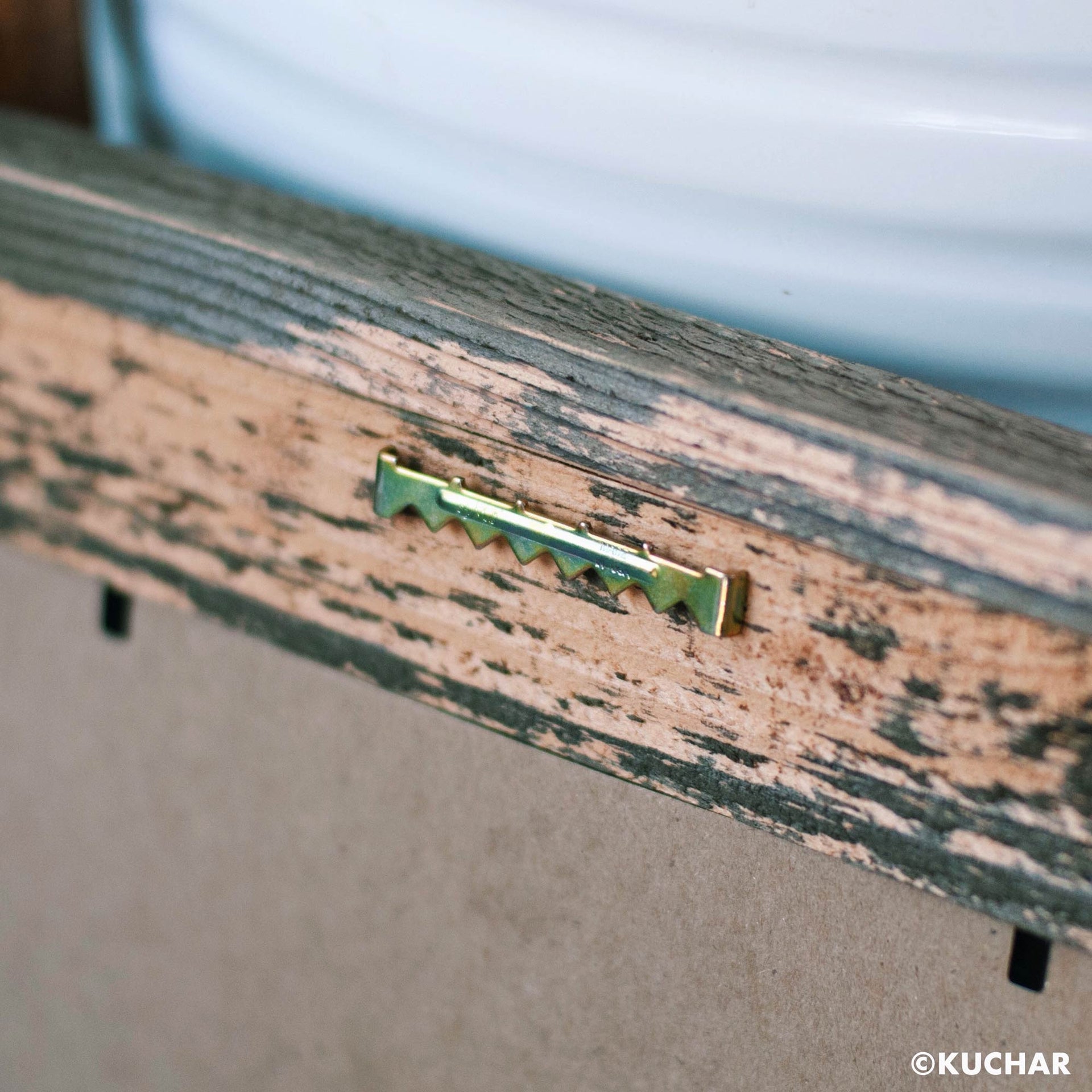 Hardware Barnwood handmade frame Kailua Oahu Print by Nick Kuchar