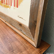 Barnwood handmade frame diamond head Oahu by Nick Kuchar