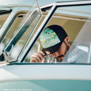 Holoholo foam trucker hat surf coco brown