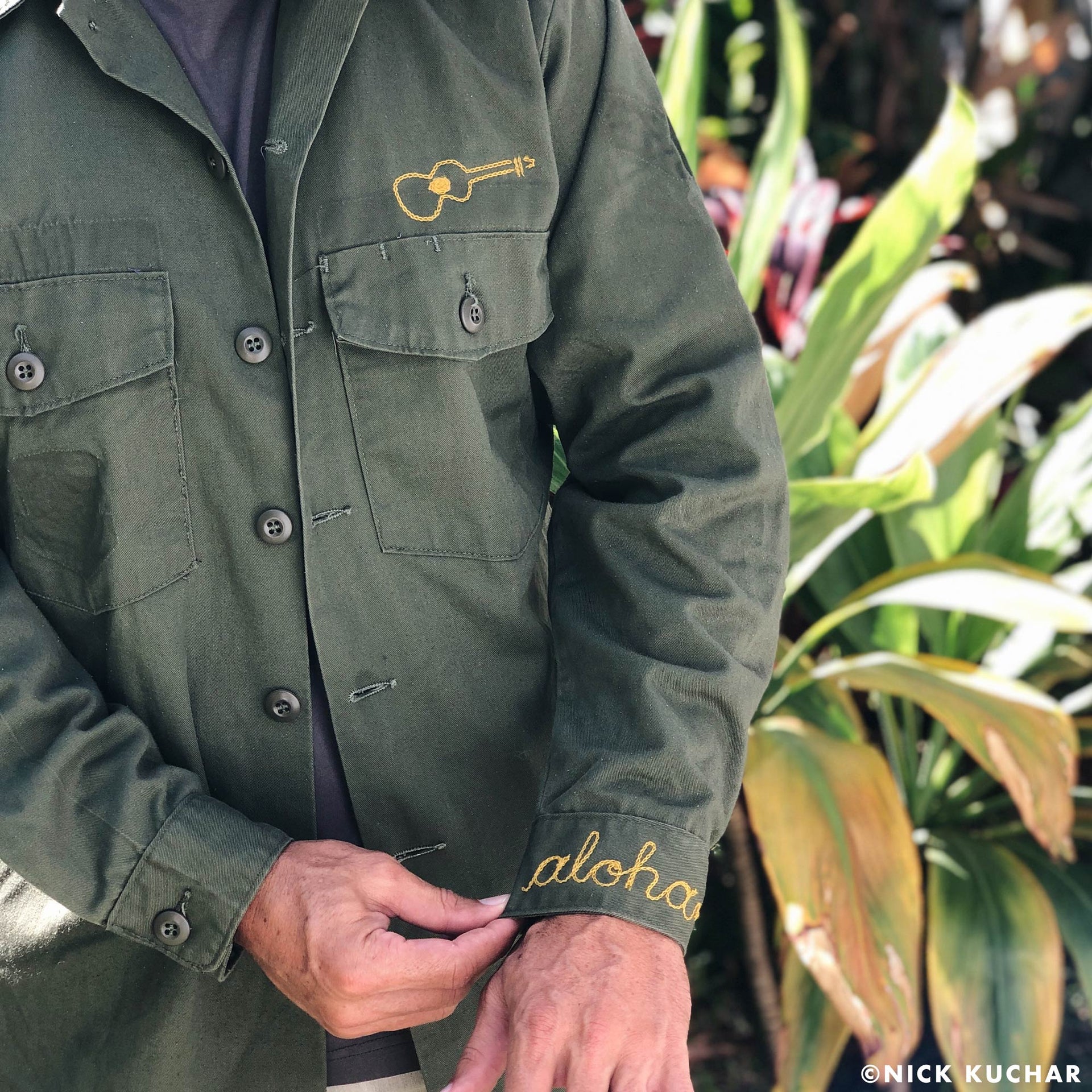 Hula Wahine Hawaii Vintage Chain Stitch Jacket collaboration Nick Kuchar The Honolulu Social Club