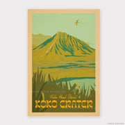 Koko Crater Koko Head Stairs Retro Hawaii Travel Print