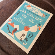 Mid century modern screen printed Maui concert poster - 18x24 - Nick Kuchar Shop