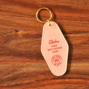 Meet me in Waikiki Hawaii vintage keychain pink by Nick Kuchar