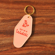 Meet me in Waikiki Hawaii vintage keychain pink by Nick Kuchar