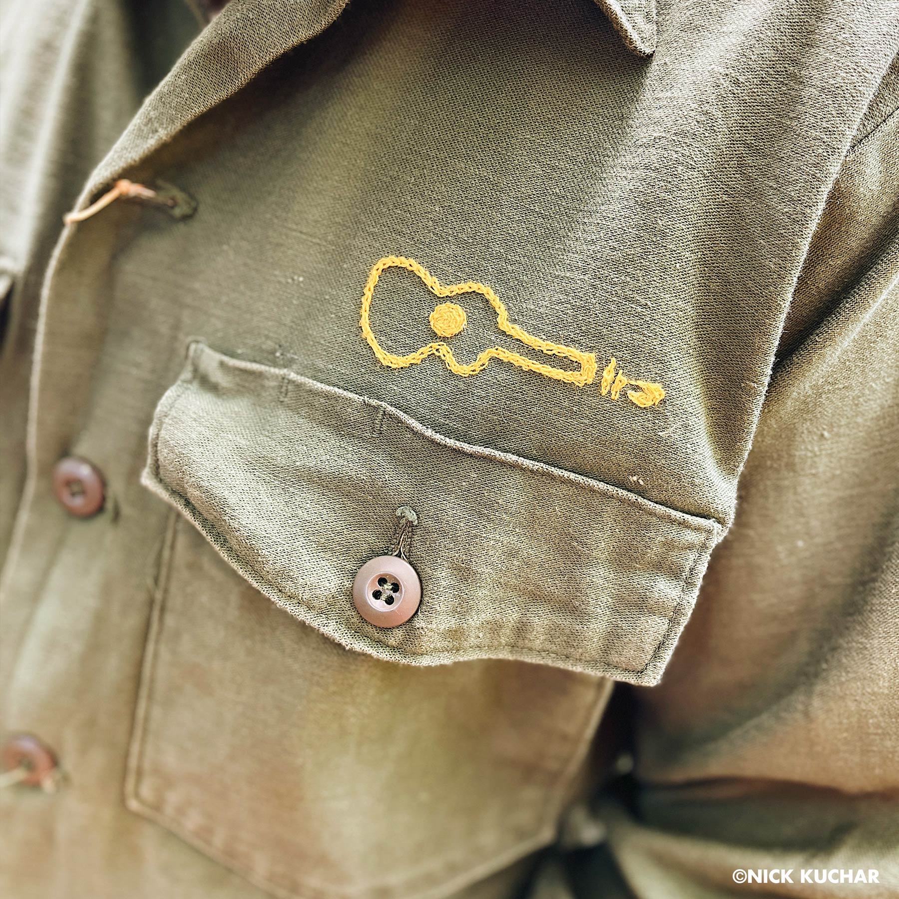 Ukulele Hawaii Vintage Chain Stitch Jacket collaboration Nick Kuchar The Honolulu Social Club