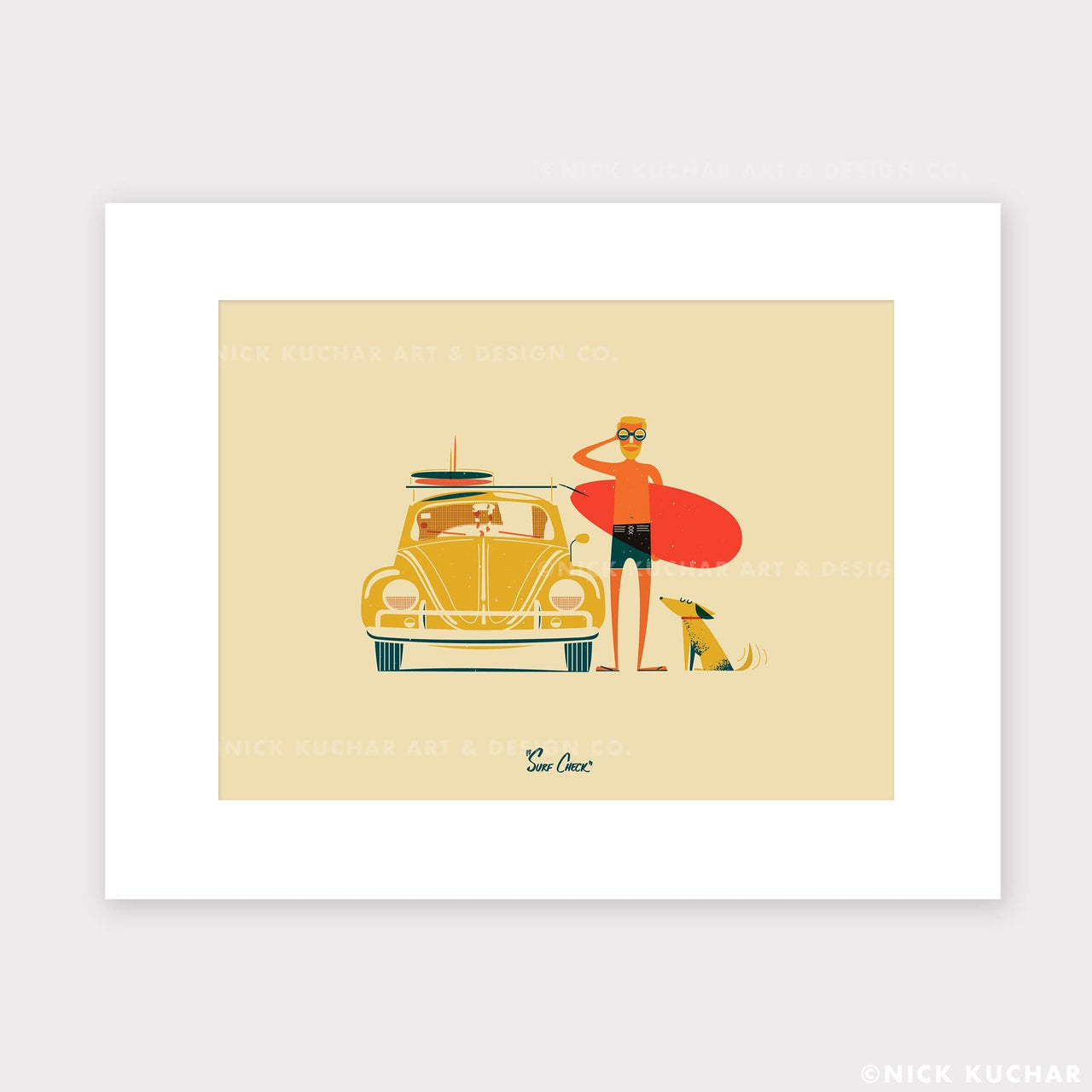Surf Check Hawaii Screen Print