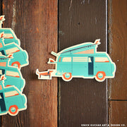 Hawaii Retro Surf Can Sticker