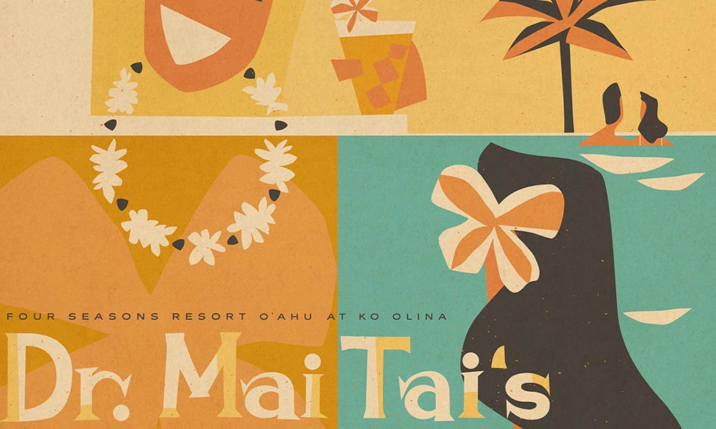 dr mai tai aqua illustration for four seasons