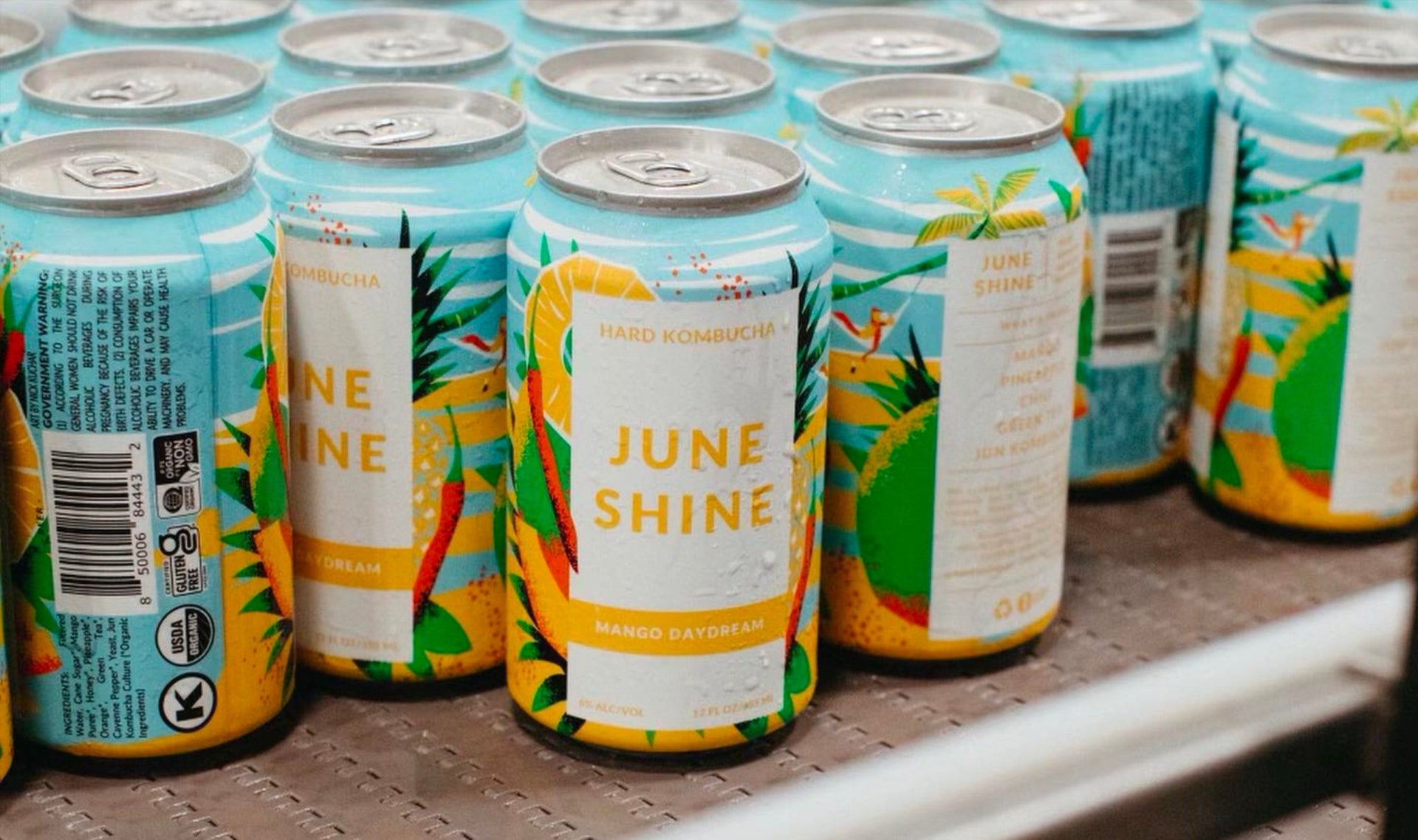 JuneShine Custom Can Art: Mango Daydream