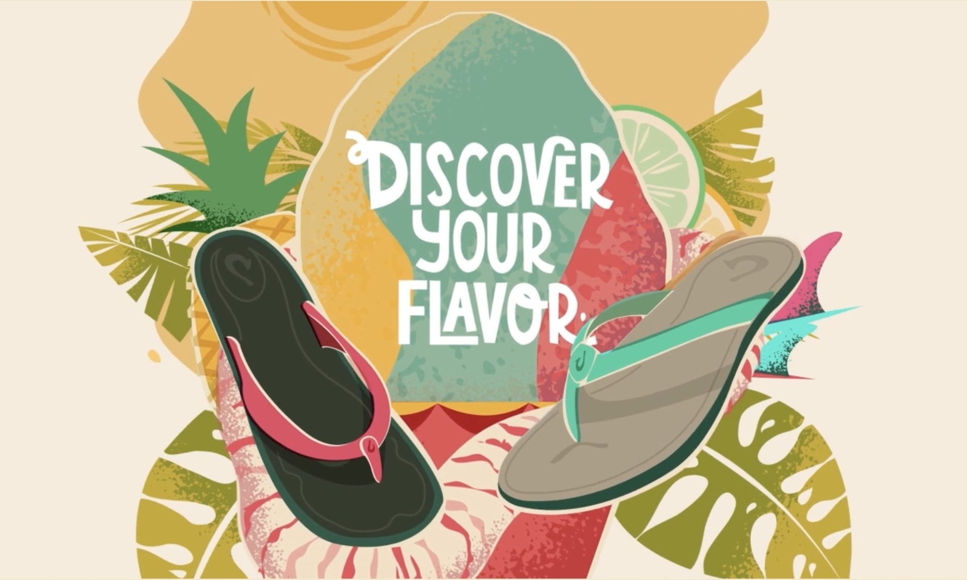 Nick Kuchar vintage Discover Your Flavor digital campaign art