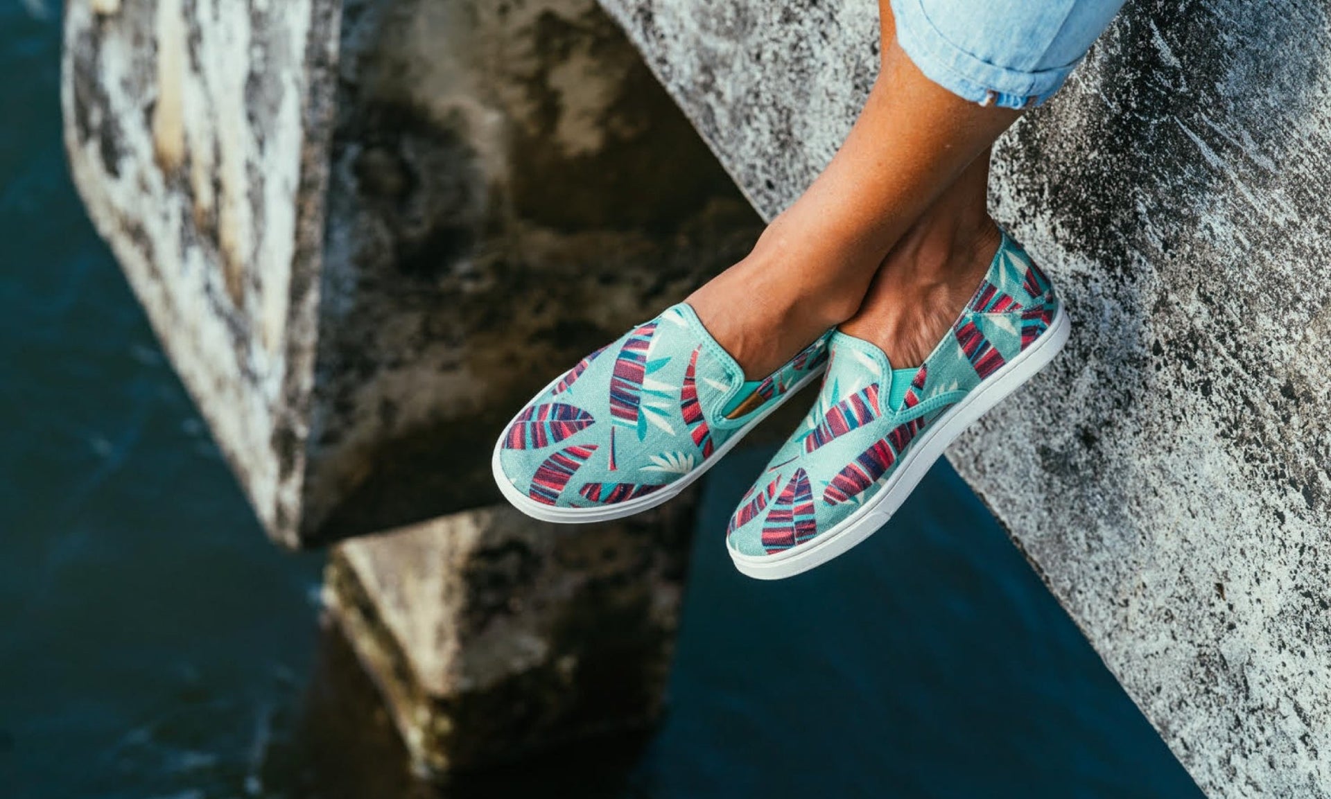 Nick Kuchar x Olukai Modern Aloha Women's Slip On Shoe