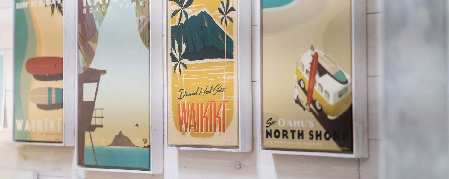 Nick Kuchar | Hawaii Surf Art & Vintage Inspired Hawaii Travel Prints