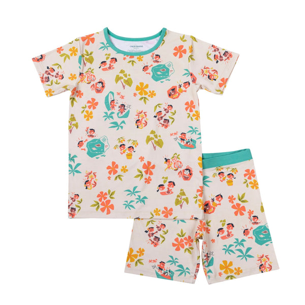 ★ SPAO★ Ivory cute bear short sleeve pajamas SPPPF25U04 SPAO Kids Unisex Bread Short Sleeve Pajama | Sleepwear for