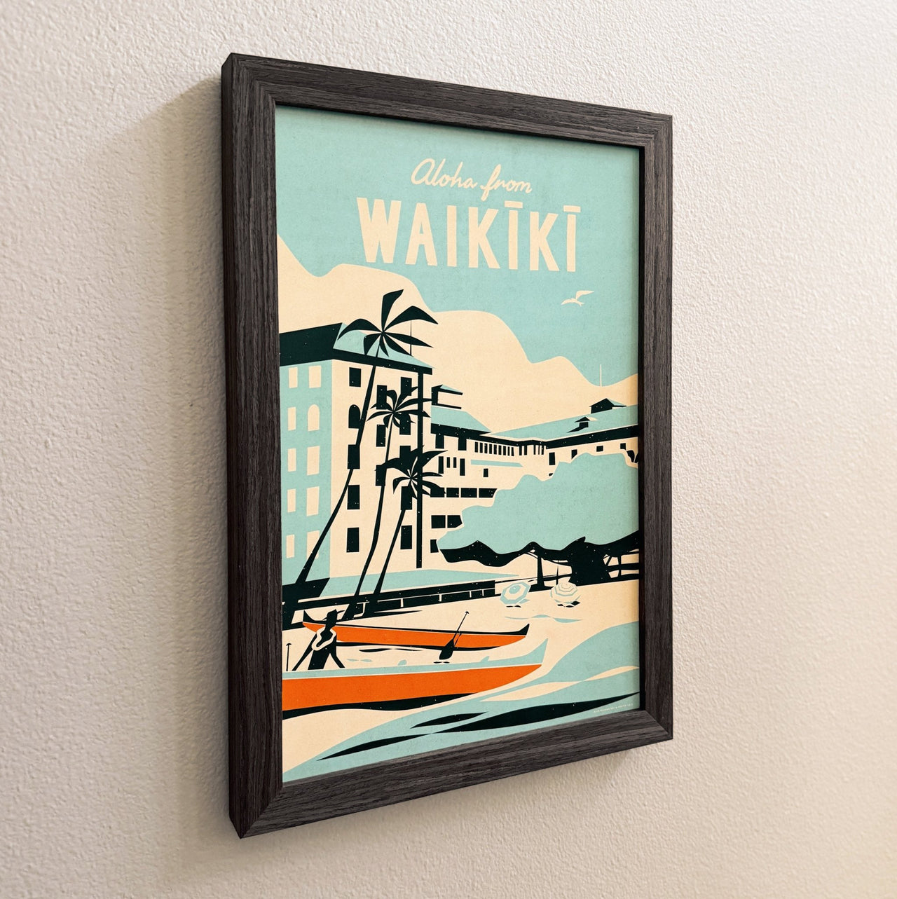 Charcoal Wood Grain Frame - 12x18