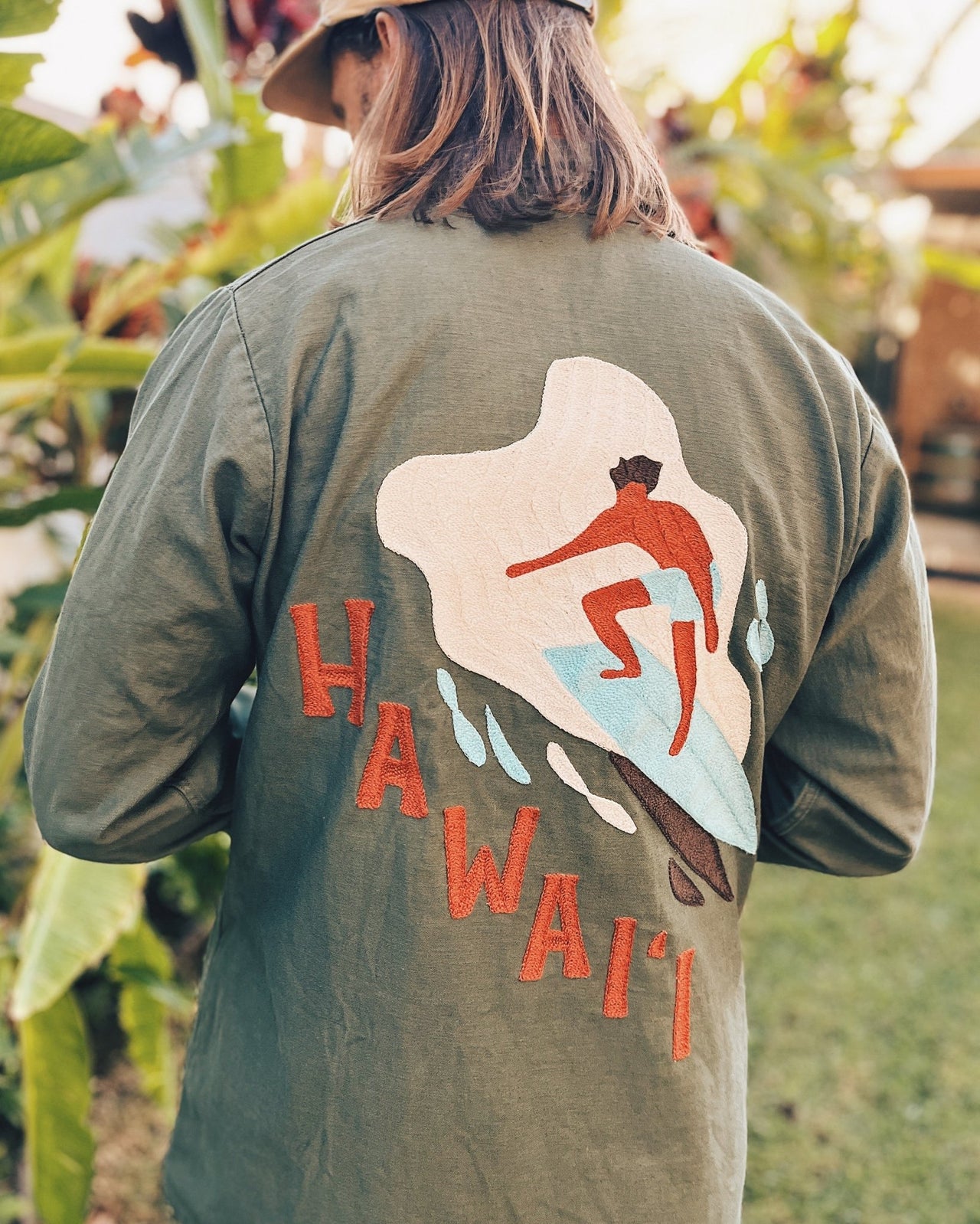 Hawaii Surf - Vintage Chain Stitch Jacket