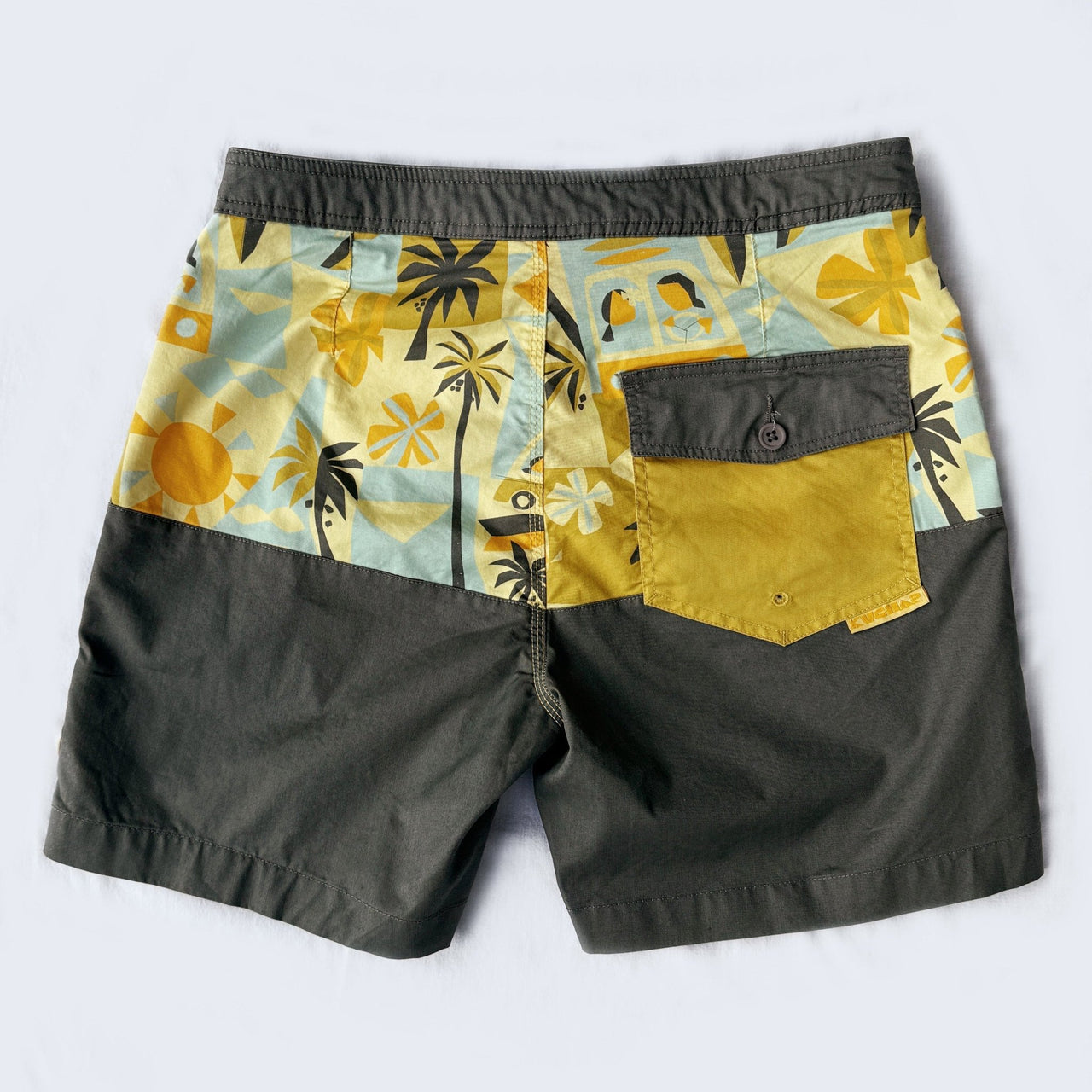 adult hawaii tropical theme board shorts