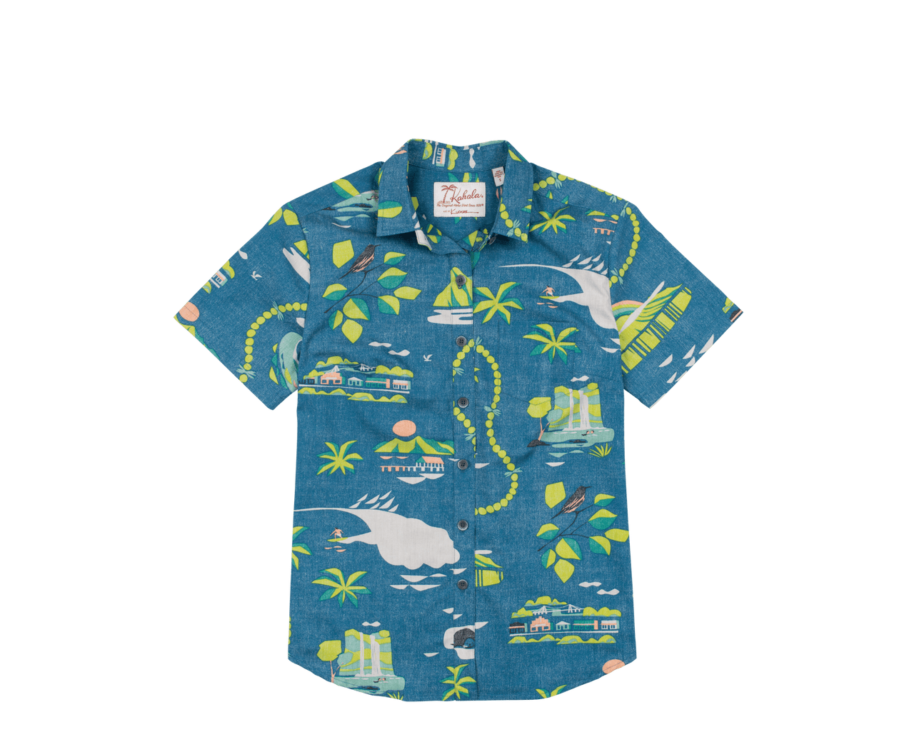 Kahala Shirts x Nick Kuchar - "Aloha Kauai" Women's Blouse