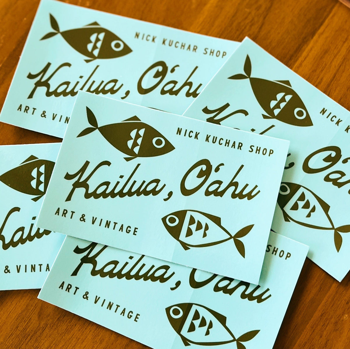 Kailua Fishponds Shop Sticker