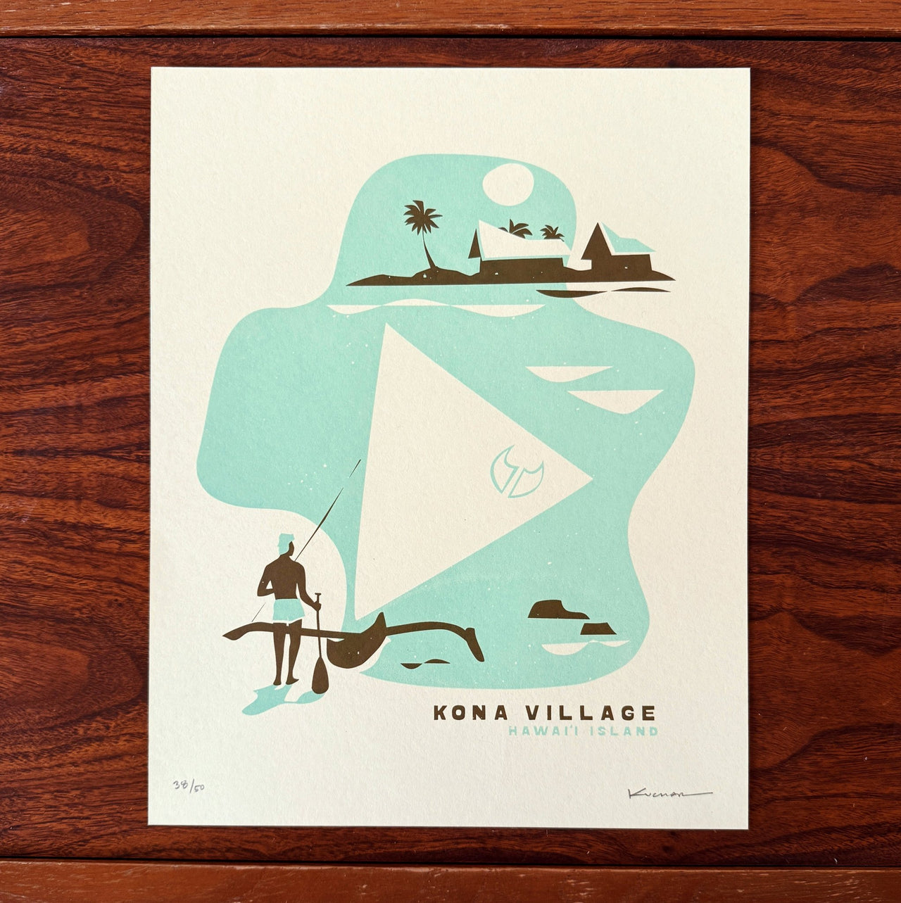 Kona Village - 11x14 Limited Edition Screen Print