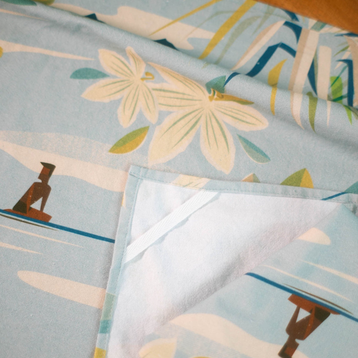 aqua surf kitchen tea towel