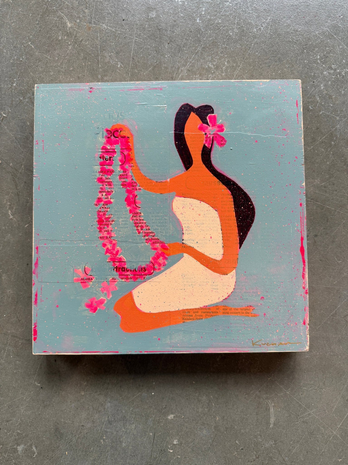 Make Lei - 25 12x12 Original Acrylic