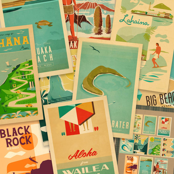 Maui Travel Print Postcards 4x6