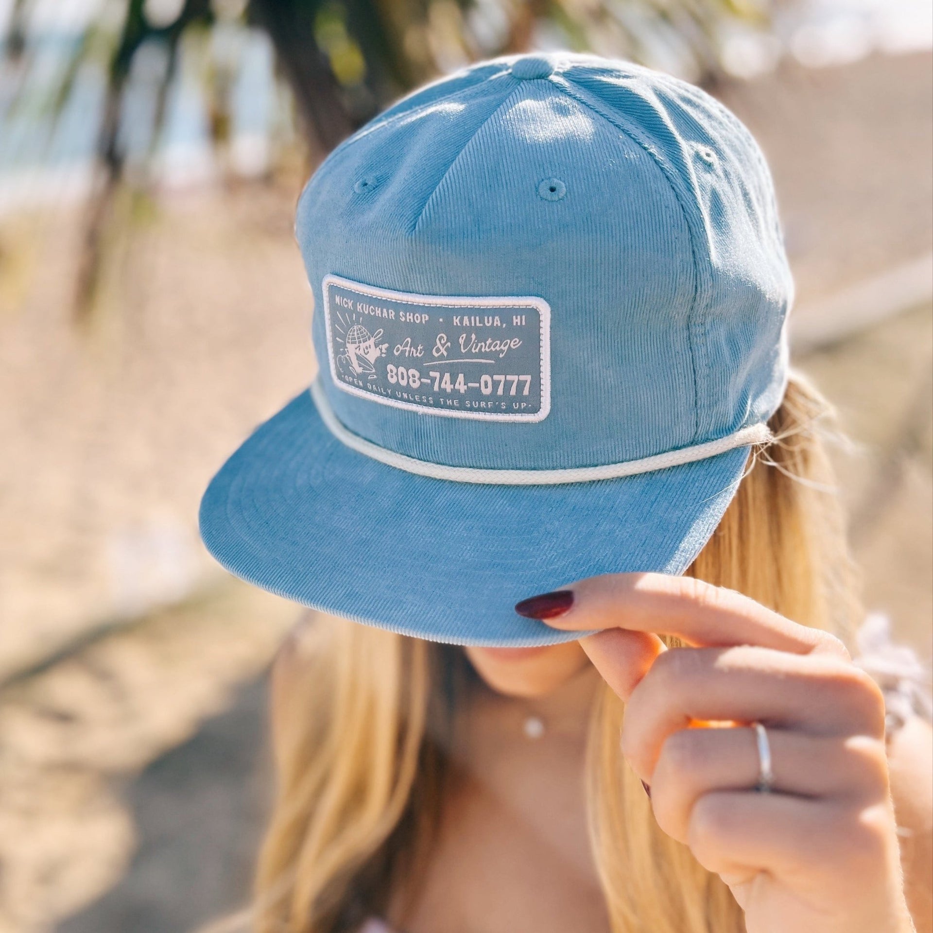 Nick Kuchar Shop Art Vintage Corduroy Snapback Hat