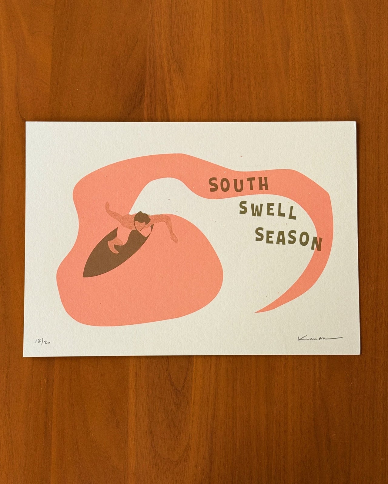 South Swell Season - Limited Edition Screen Print A4
