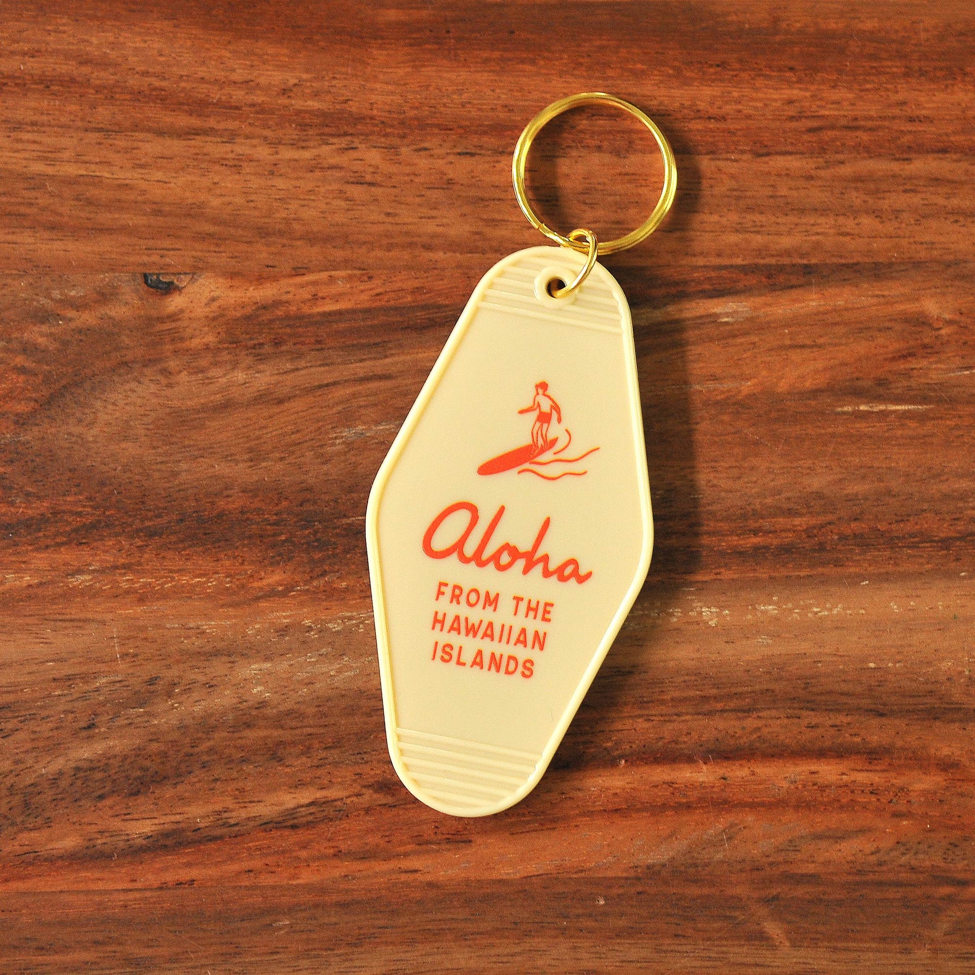 Aloha from the Hawaiian Islands vintage keychain cream by Nick Kuchar