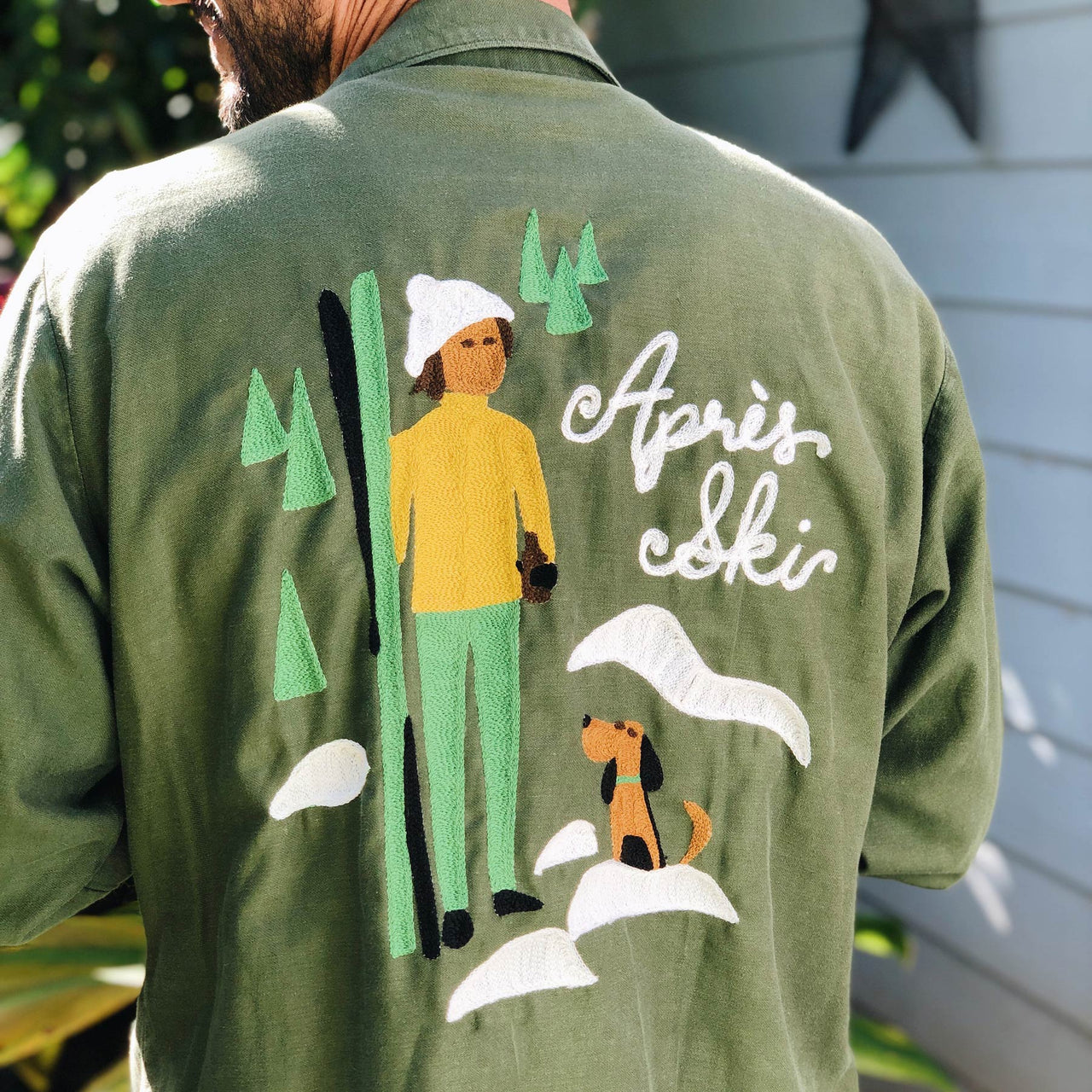 Apres Ski Vintage Chain Stitch Jacket collaboration Nick Kuchar The Honolulu Social Club