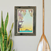 Barnwood handmade frame Kailua Oahu Print by Nick Kuchar