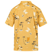 Rincon yellow button up aloha shirt Hawaii collaboration Hurley Nick Kuchar