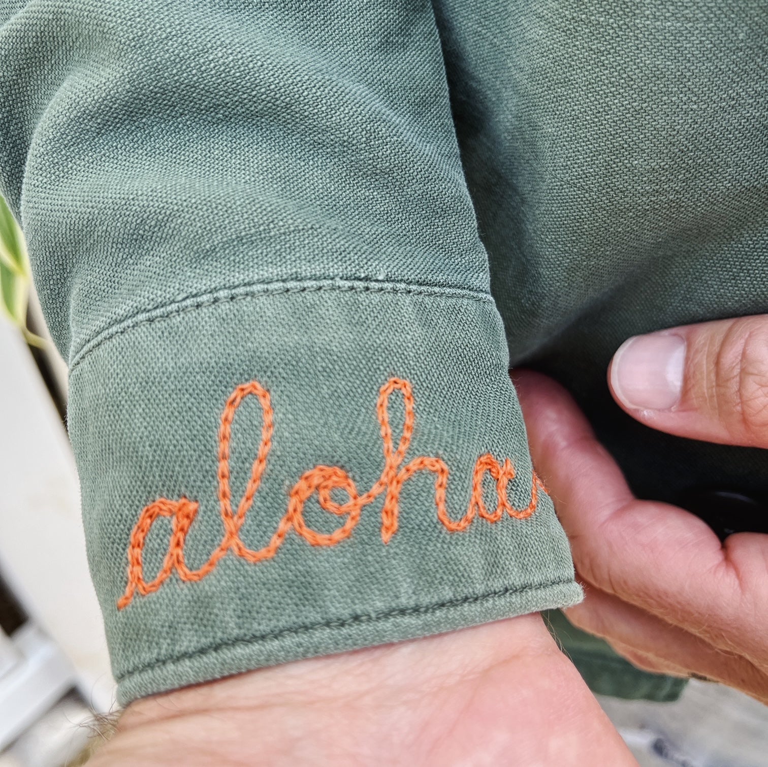 Cuff Aloha Hawaii Vintage Chain Stitch Jacket collaboration Nick Kuchar The Honolulu Social Club