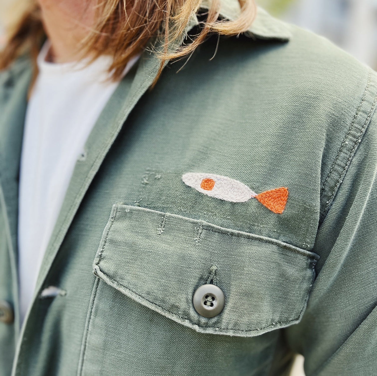 Fish Hawaii Vintage Chain Stitch Jacket collaboration Nick Kuchar The Honolulu Social Club