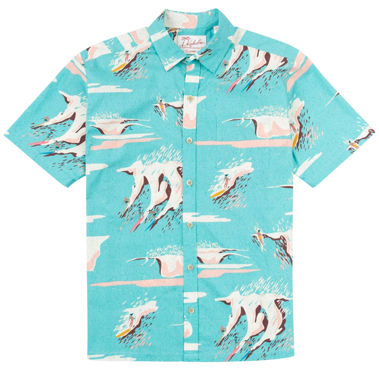 Hawaii Heavy Water aloha shirt aqua Kahala Shirts collaboration Nick Kuchar