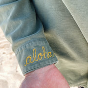 Cuff Aloha Hawaii Vintage Chain Stitch Jacket collaboration Nick Kuchar The Honolulu Social Club