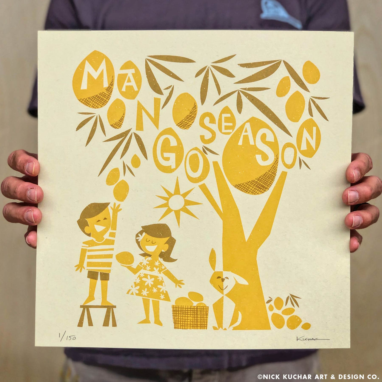 Mango Season - 12x12 Limited Edition Screen Print ARTIST PROOF