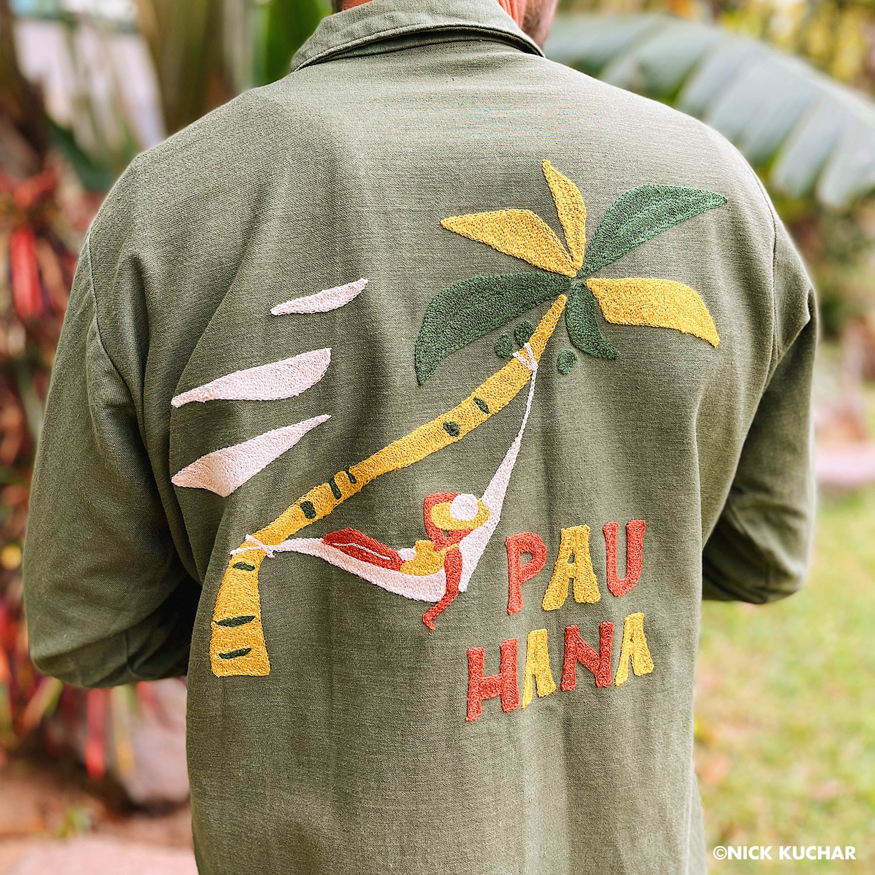 Pau Hana Hawaii Vintage Chain Stitch Jacket collaboration Nick Kuchar The Honolulu Social Club