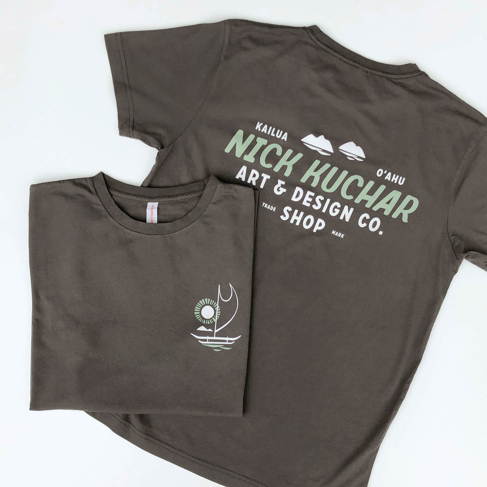 Nick Kuchar shop tee Kailua Oahu tee shirt organic cotton
