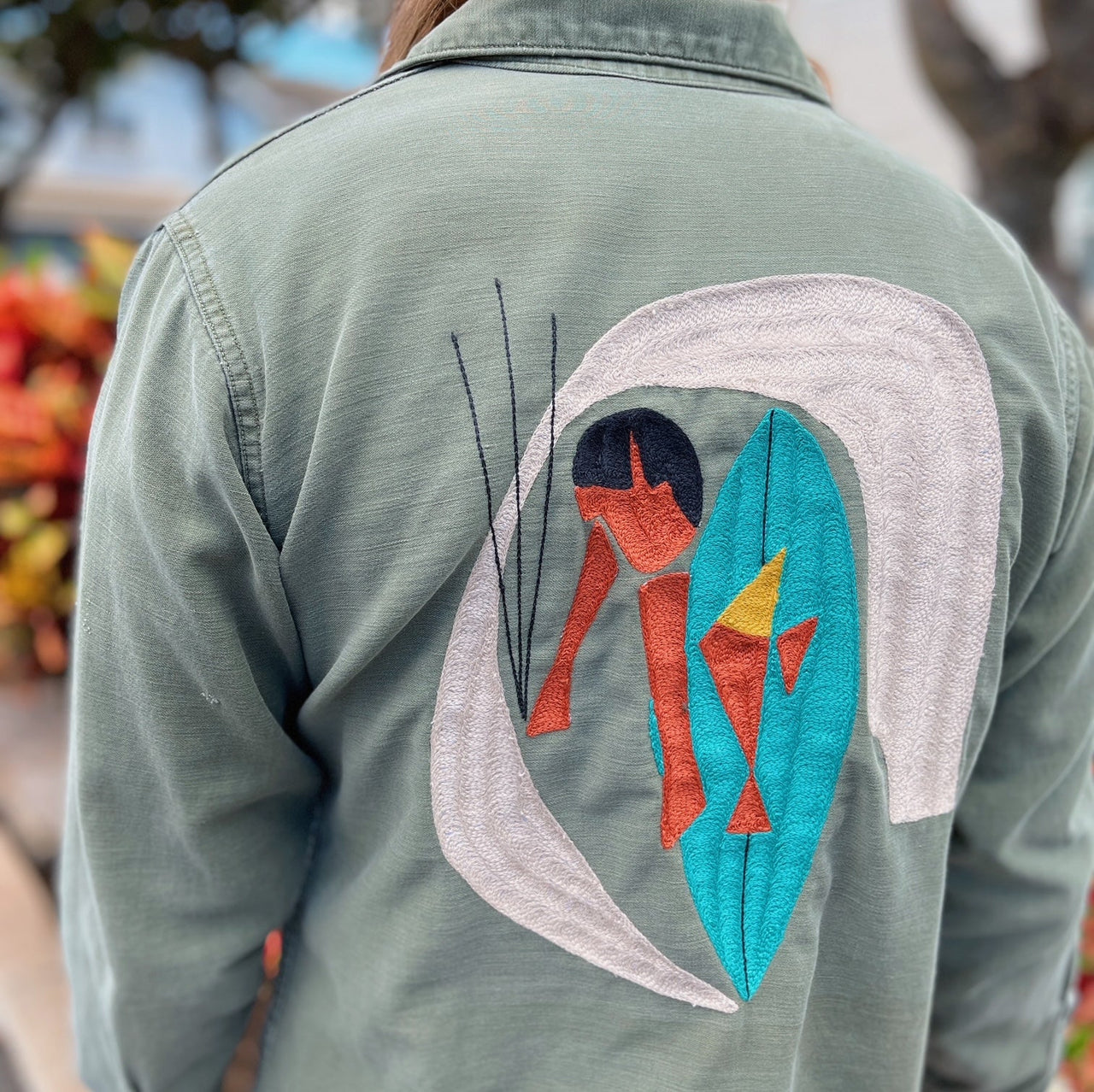 Tropic Barrel Surf Hawaii Vintage Chain Stitch Jacket collaboration Nick Kuchar The Honolulu Social Club