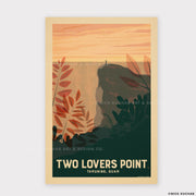 Two Lovers Point Guam Retro Travel Print